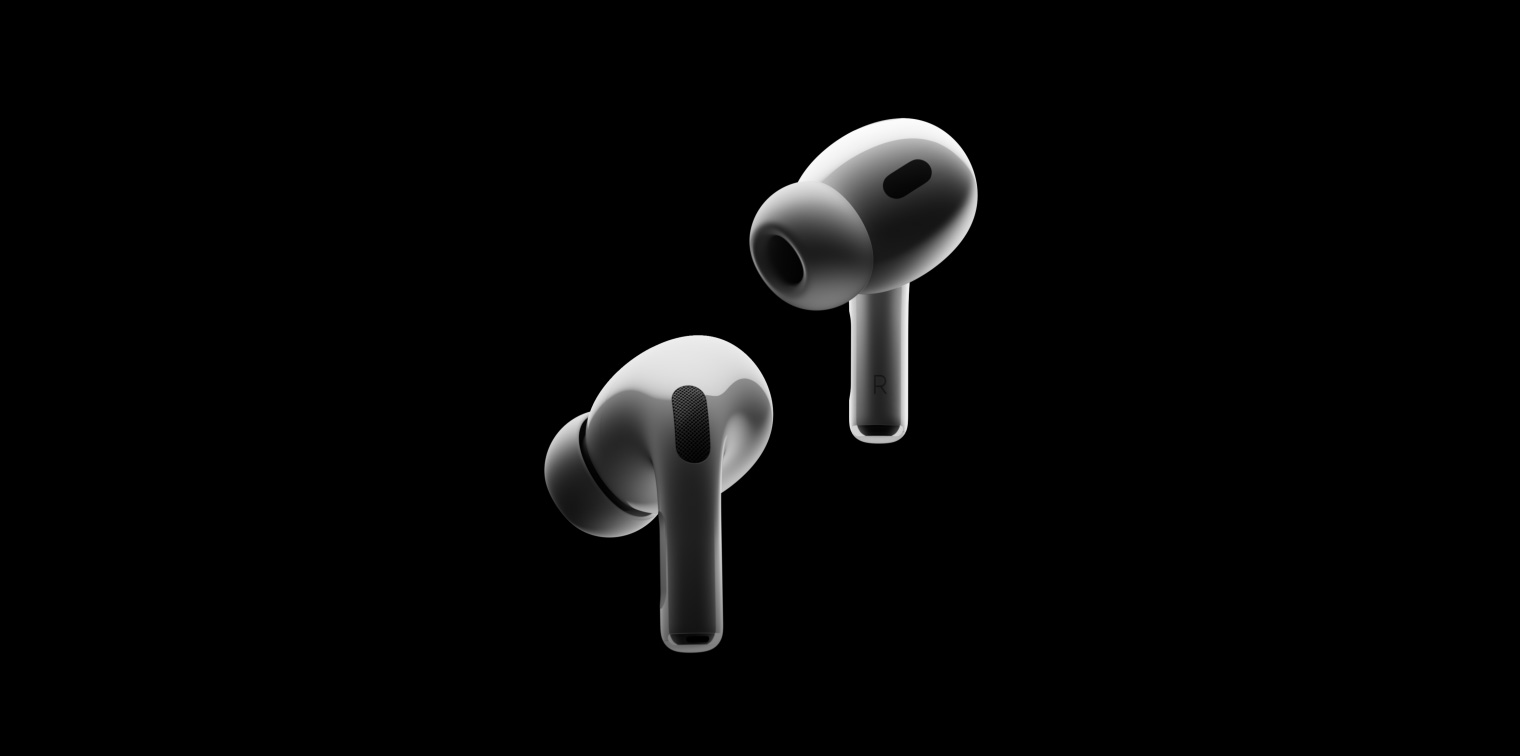  360 degree close-up of AirPods Pro 2