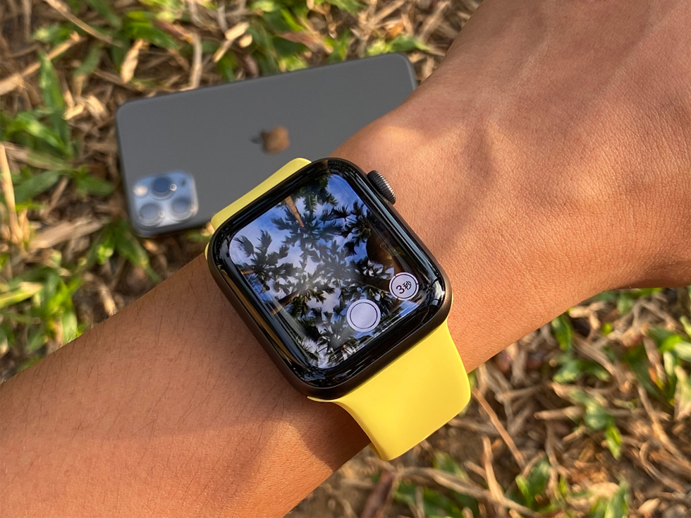 使用 Apple Watch 远程控制 iPhone 相机可为用户提供更大的灵活性。
