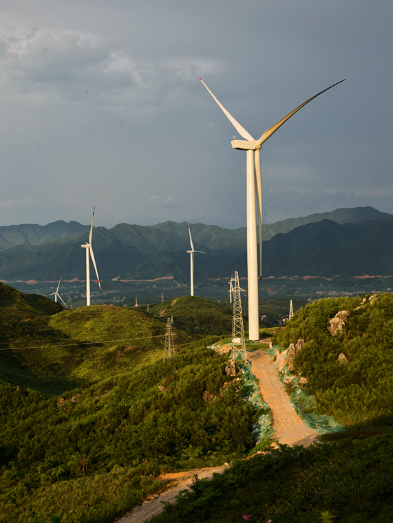 中国的风电场。