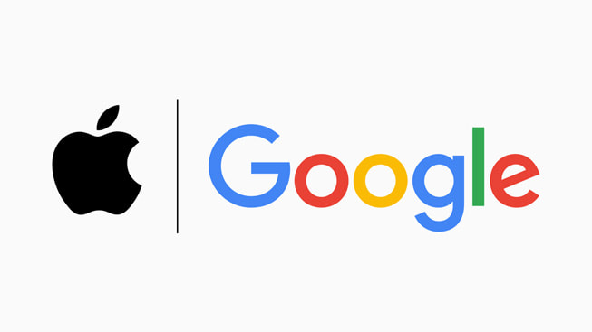 Apple 与 Google 标志。