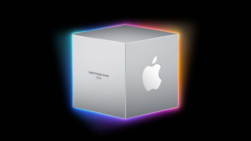 2024 年 Apple 设计大奖奖杯。 