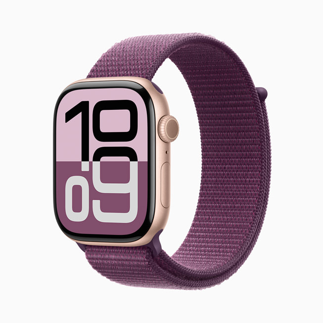 玫瑰金色铝金属 Apple Watch Series 10。