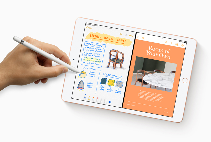 在 iPad 上配合 Apple Pencil 使用新的备忘录 app。