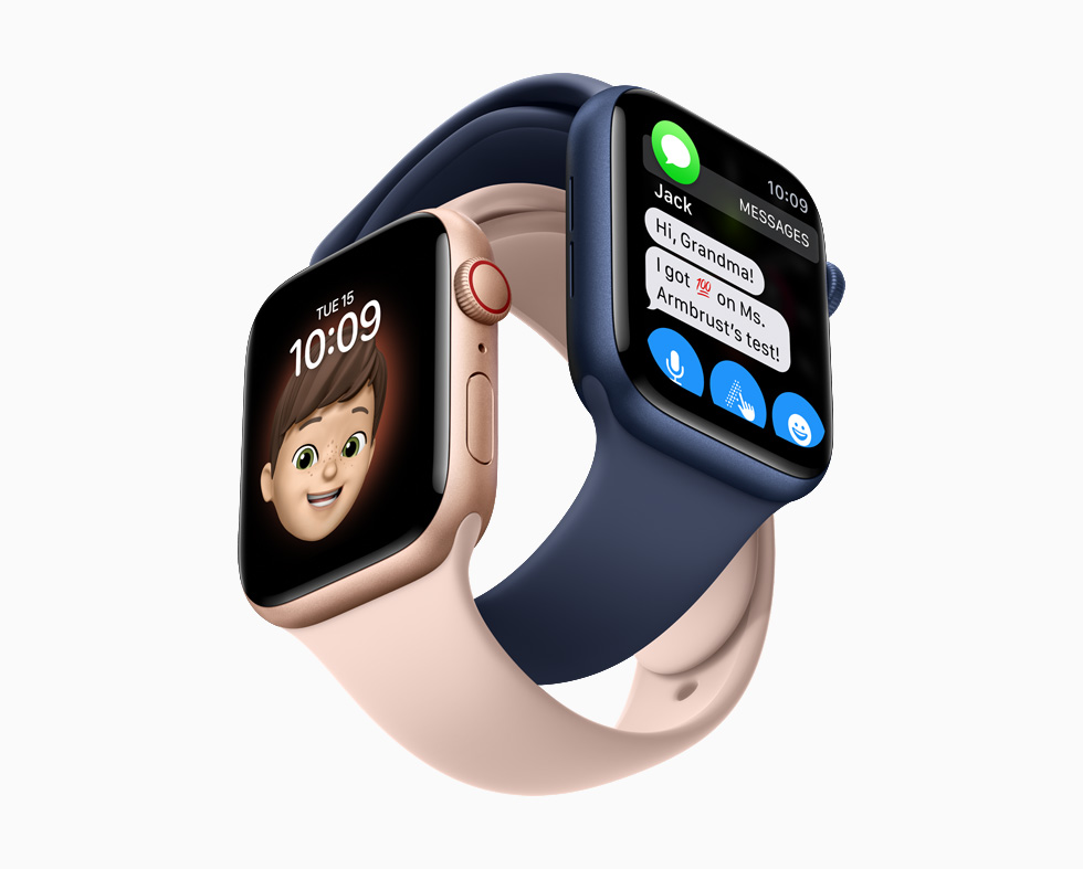 Apple Watch 的拟我表情表盘和信息 app。
