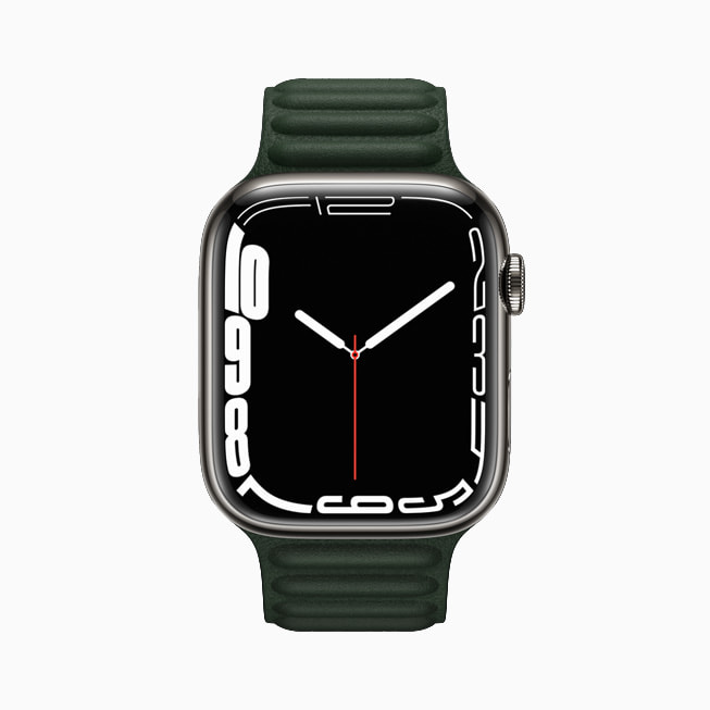 展示环境光表盘的 Apple Watch Series 7。
