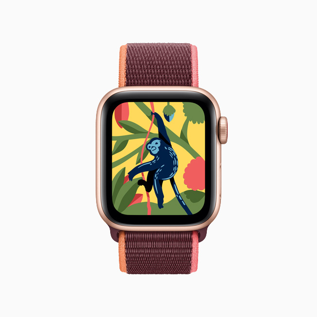 Apple Watch 上为孩子们设计的 Coloring Watch app。